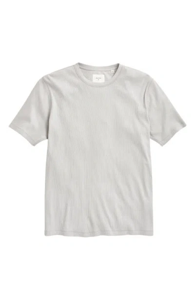 Billy Reid Ribbed Cotton T-shirt In Gray