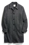 Billy Reid Ronan Wool Twill Topcoat In Gray