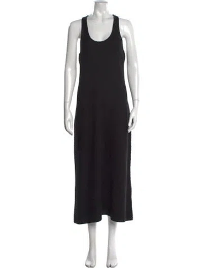 Pre-owned Billy Reid Scoop Neck Long Dress W/ Tags In Black
