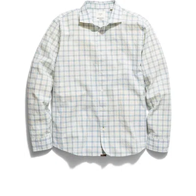 Billy Reid Seersucker Plaid Stretch Cotton Button-up Shirt In Neutral