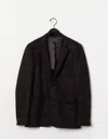 Billy Reid Shadow Plaid Archie Jacket In Navy