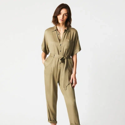 Billy Reid Shirt Jumpsuit In Green