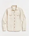 Billy Reid Shoals Twill Shirt In Cream