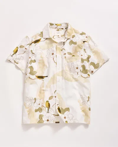 Billy Reid Short Sleeve Grid Yellowhammer Treme Shirt