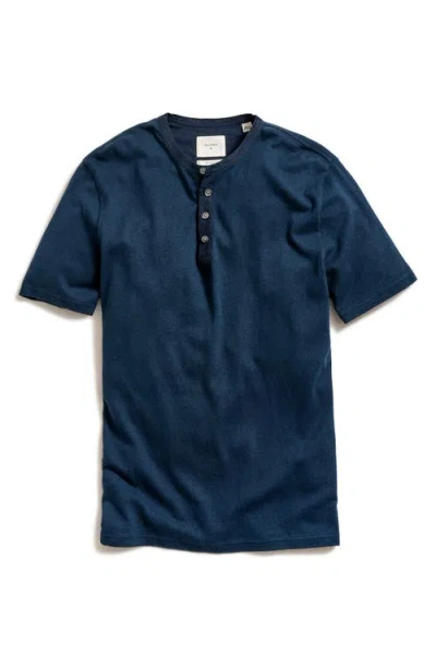 Billy Reid Short Sleeve Hemp & Cotton Henley