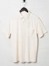 Billy Reid Short Sleeve Knit Treme Shirt In Petrol
