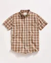 Billy Reid Short Sleeve Melange Plaid Tuscumbia Shirt Button Down