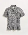 Billy Reid Short Sleeve Pebble Jacquard Treme Shirt In Charcoal/multi