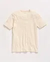 Billy Reid Short Sleeve Rib Crew In White