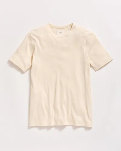 Billy Reid Short Sleeve Rib Crew In White