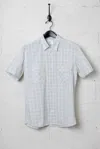 Billy Reid Short Sleeve Seersucker Donelson Shirt In Rosewood