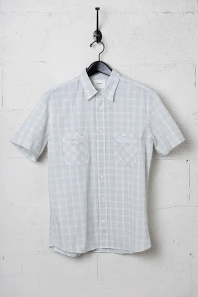 Billy Reid Short Sleeve Seersucker Donelson Shirt - Rosewood