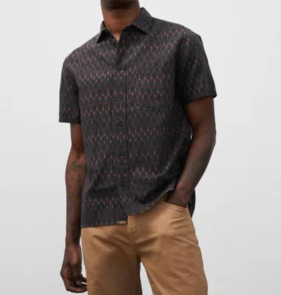 Billy Reid Short Sleeve Treme Block Shirt In Multi
