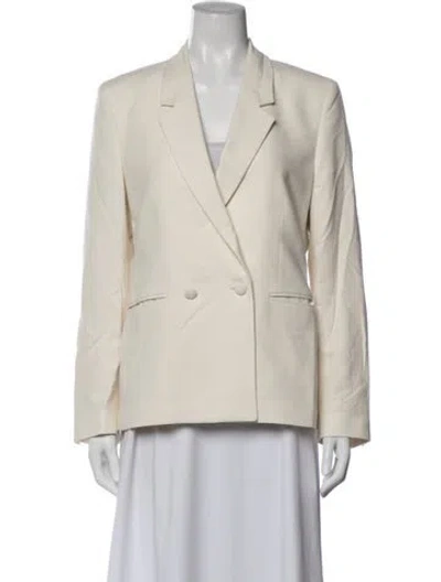 Pre-owned Billy Reid Silk Blazer In Neutrals