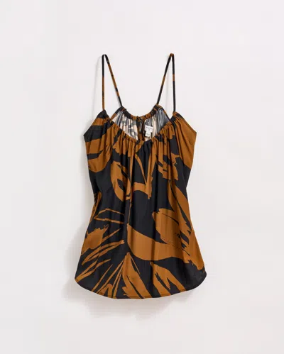 Billy Reid Silk Brush Stroke Floral Shirred Cami
