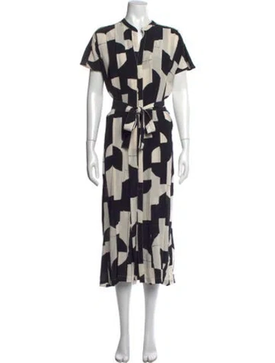 Pre-owned Billy Reid Silk Long Dress In Blue