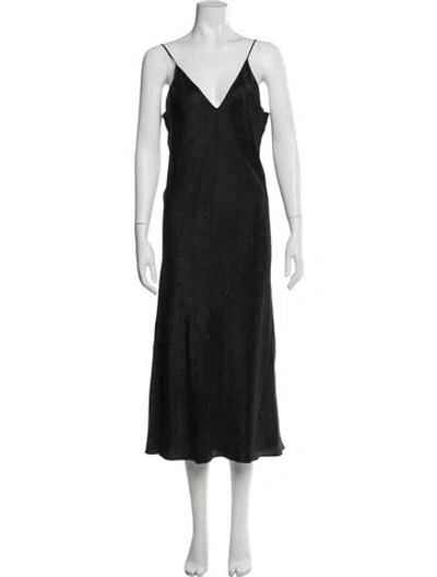Pre-owned Billy Reid Silk Midi Length Dress In Blue