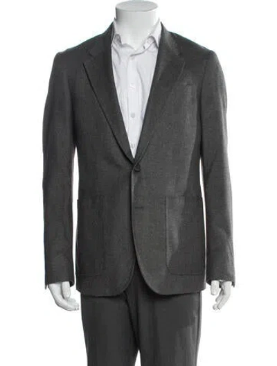 Pre-owned Billy Reid Silk Two-piece Blazer In Gray