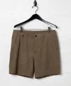Billy Reid Slub Cotton Moore Short In Moss Green