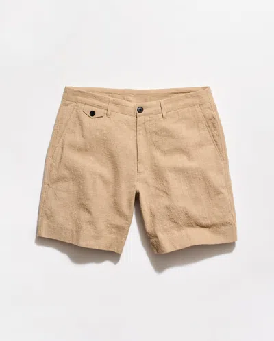 Billy Reid Slub Cotton Moore Short In Brown