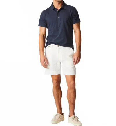 Billy Reid Slub Cotton Short In Tinted White In Black