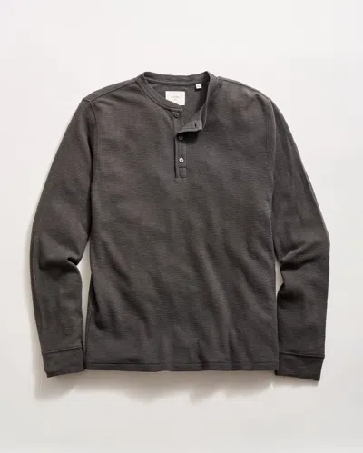 Billy Reid Slub Tuck Henley In Gray