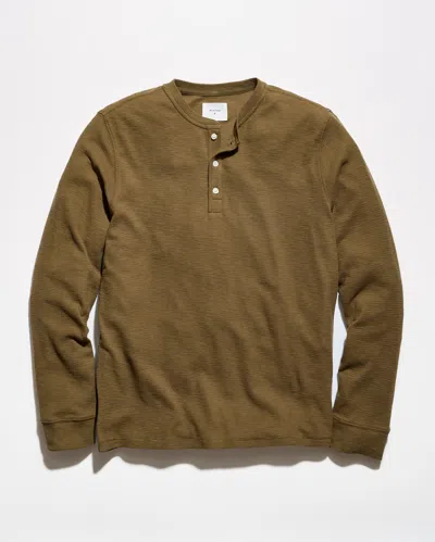 Billy Reid Slub Tuck Henley In Green