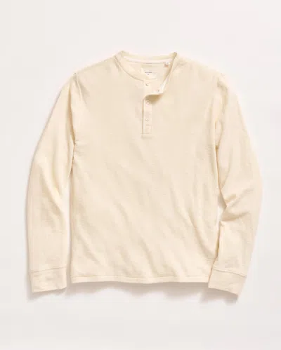 Billy Reid Slub Tuck Henley In Tinted White