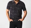Billy Reid Stained Glass Sweater Polo - Olive In Black