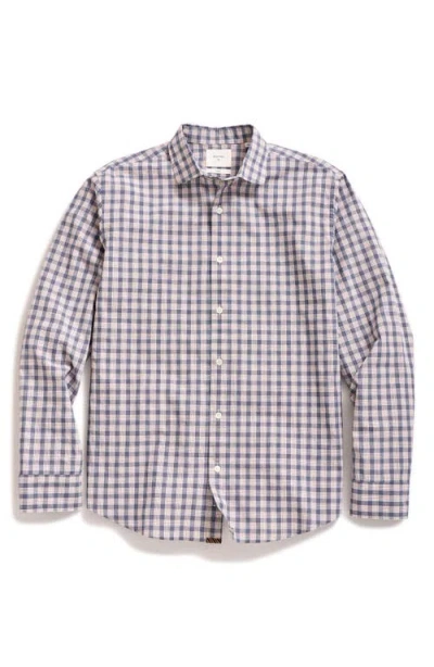 Billy Reid Standard Fit Slub Grid Cotton Button-up Shirt
