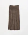 Billy Reid Straight Rib Sweater Skirt In Heathered Mink