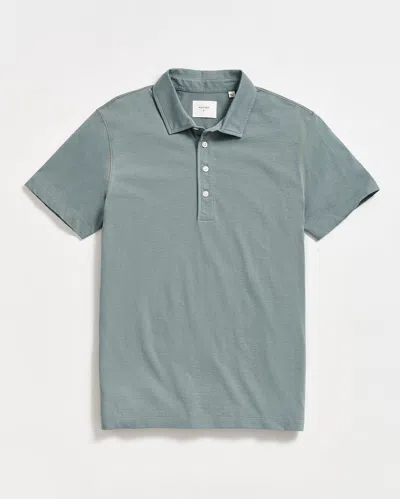 Billy Reid Stripe Pensacola Polo In Green