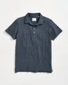 Billy Reid Stripe Pensacola Polo In Navy