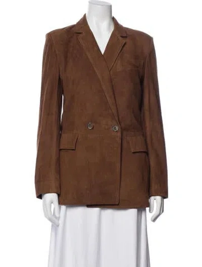Pre-owned Billy Reid Suede Blazer In Brown