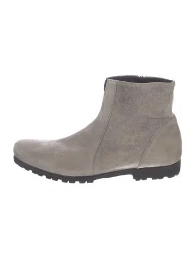Pre-owned Billy Reid Suede Boots In Grey