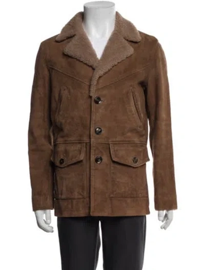 Pre-owned Billy Reid Suede Jacket In Brown