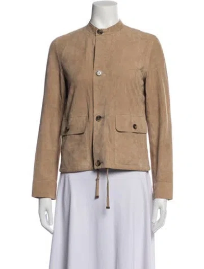 Pre-owned Billy Reid Suede Jacket In Neutrals