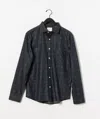 Billy Reid Tapestry Jacquard Tuscumbia Shirt Button-down In Carbon Blue