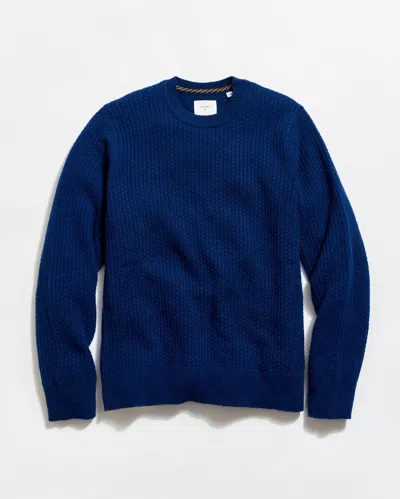 Billy Reid Textured Cashmere Crew In Multi