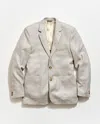 Billy Reid Textured Plaid Silk Wool Walton Jacket In Silver