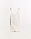 Billy Reid Transfer Rib U Tank In White