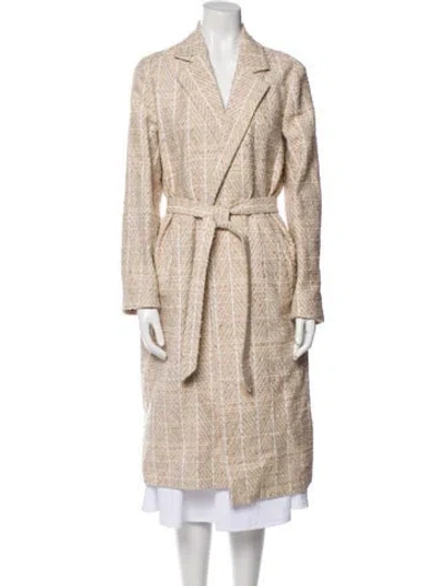 Pre-owned Billy Reid Trench Coat In Neutral