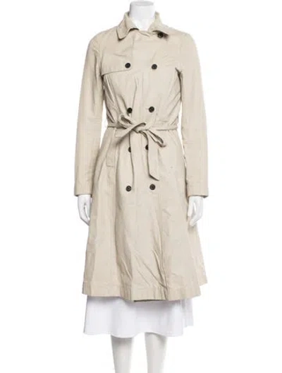 Pre-owned Billy Reid Trench Coat In Neutral