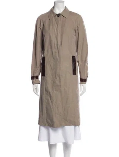 Pre-owned Billy Reid Trench Coat In Neutrals