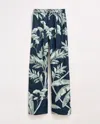 Billy Reid Tropical Oasis Silk Lounge Pant In Navy
