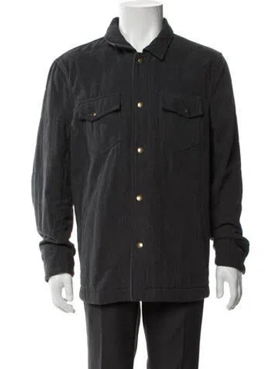 Pre-owned Billy Reid Trucker Jacket In Gray