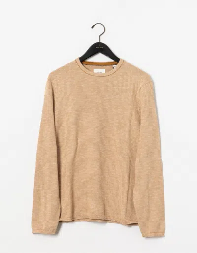 Billy Reid Tuck Stripe Crew - Barley