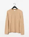 Billy Reid Tuck Stripe Crew In Moss Green