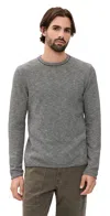 Billy Reid Tuck Stripe Crew Black In Gray