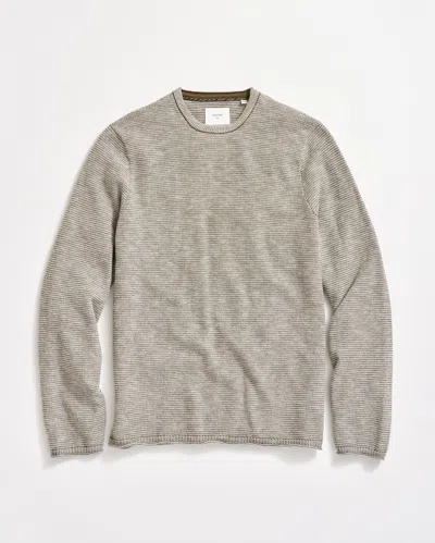 Billy Reid Tuck Stripe Crew In Green